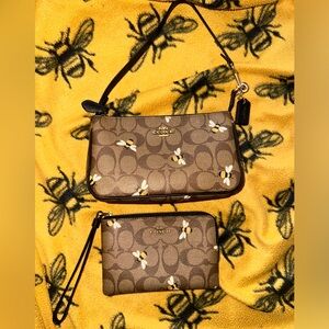 Authentic Coach Bee purse and matching wallet